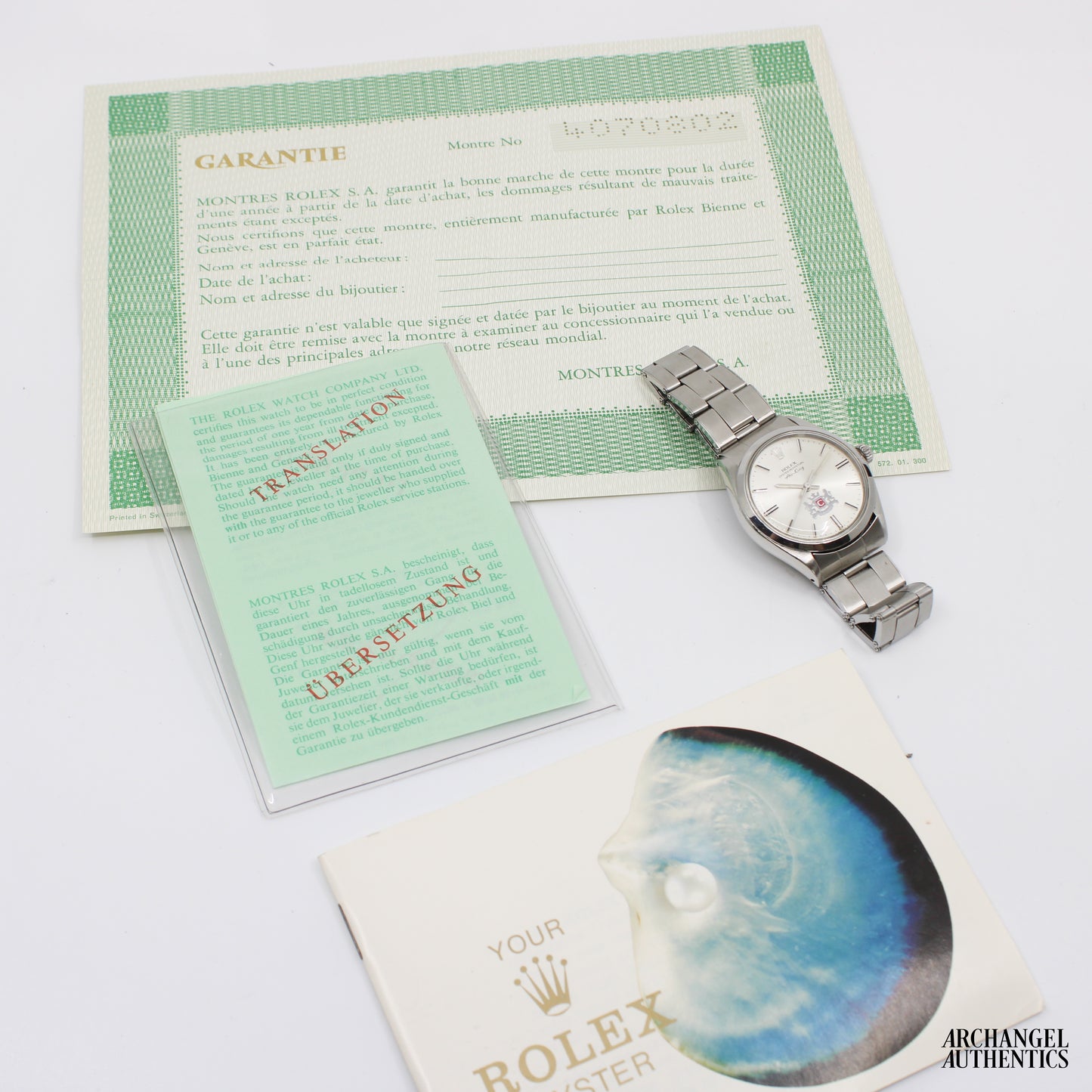 Rolex Airking c. 1975 | Rare "Calvert Distillery" Co-Signed Dial w/ Papers | Ref. 5500 | 34mm