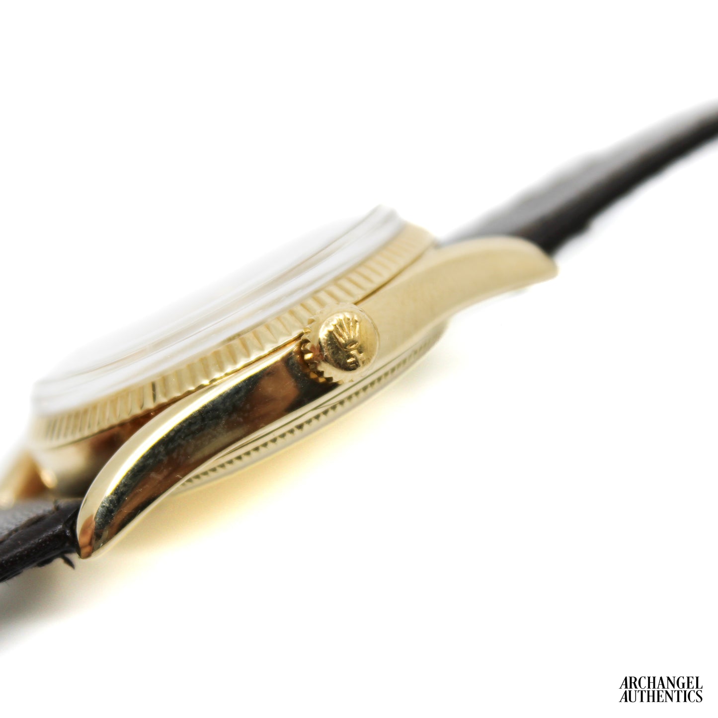 Rolex Oyster Perpetual | 34mm | Solid 14k Yellow Gold | Bombay Lugs | Ref. 6593 | C. 1950s | Fresh Service!