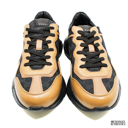 Gucci Rhyton Maxi GG Supreme Black Khaki Beige