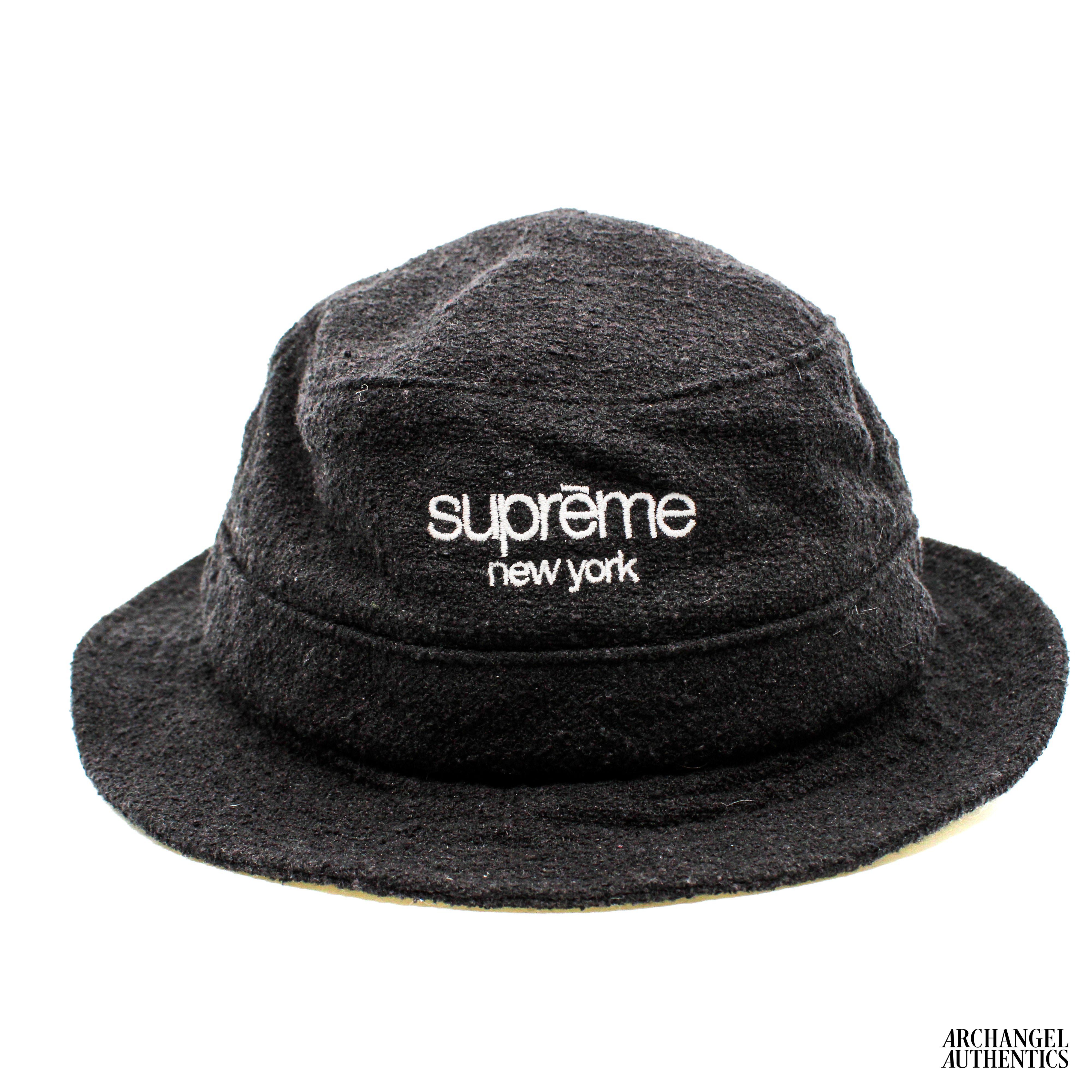 Supreme Black Silk Bucket Hat – archangelauthentics
