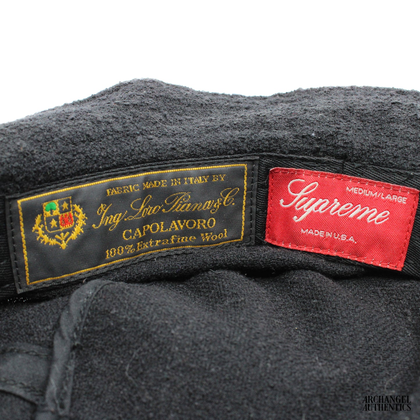 Supreme Black Silk Bucket Hat