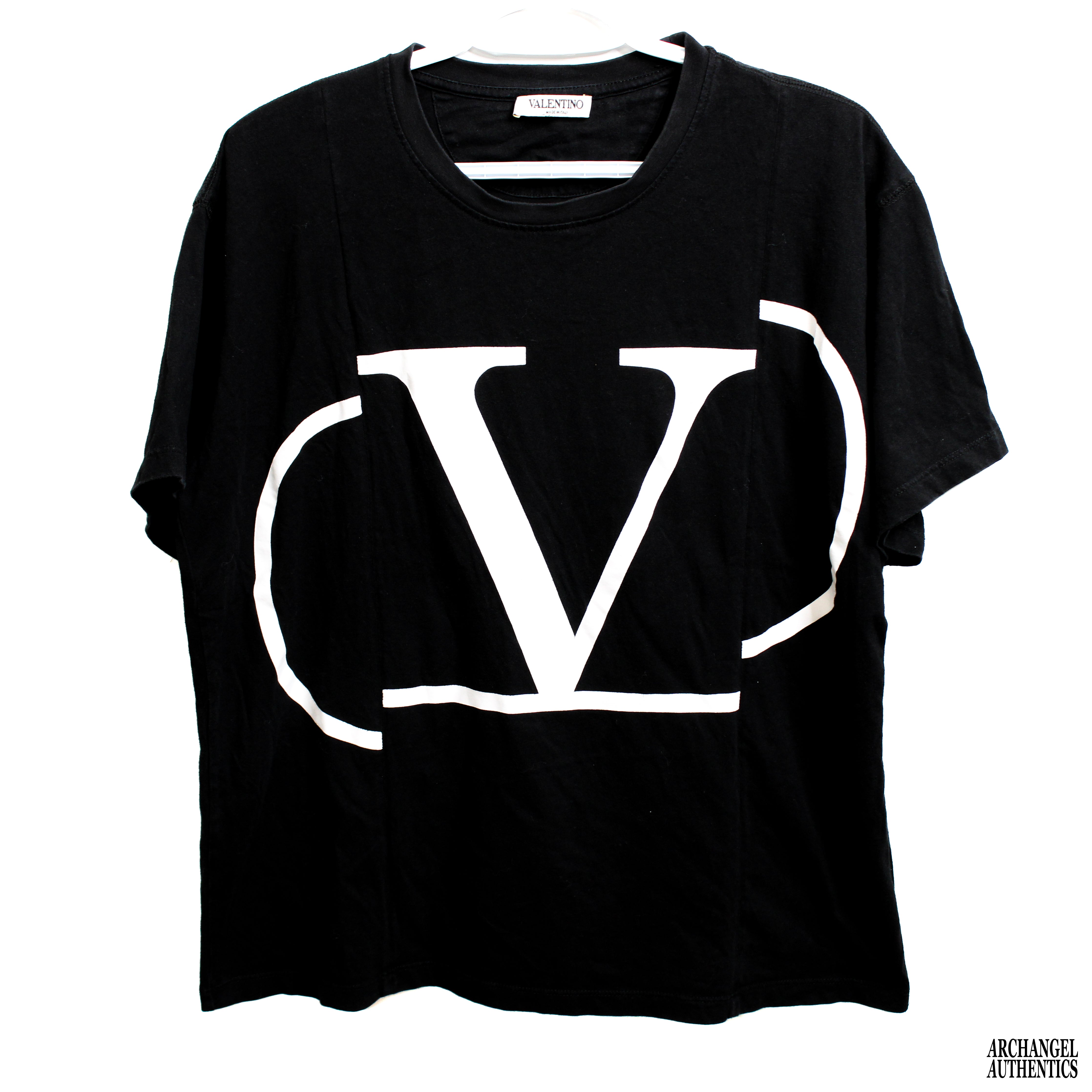 VALENTINO Vロゴ デコンストラクト Tシャツ Valentino VLOGO Graphic Print Shirt – archangelauthentics