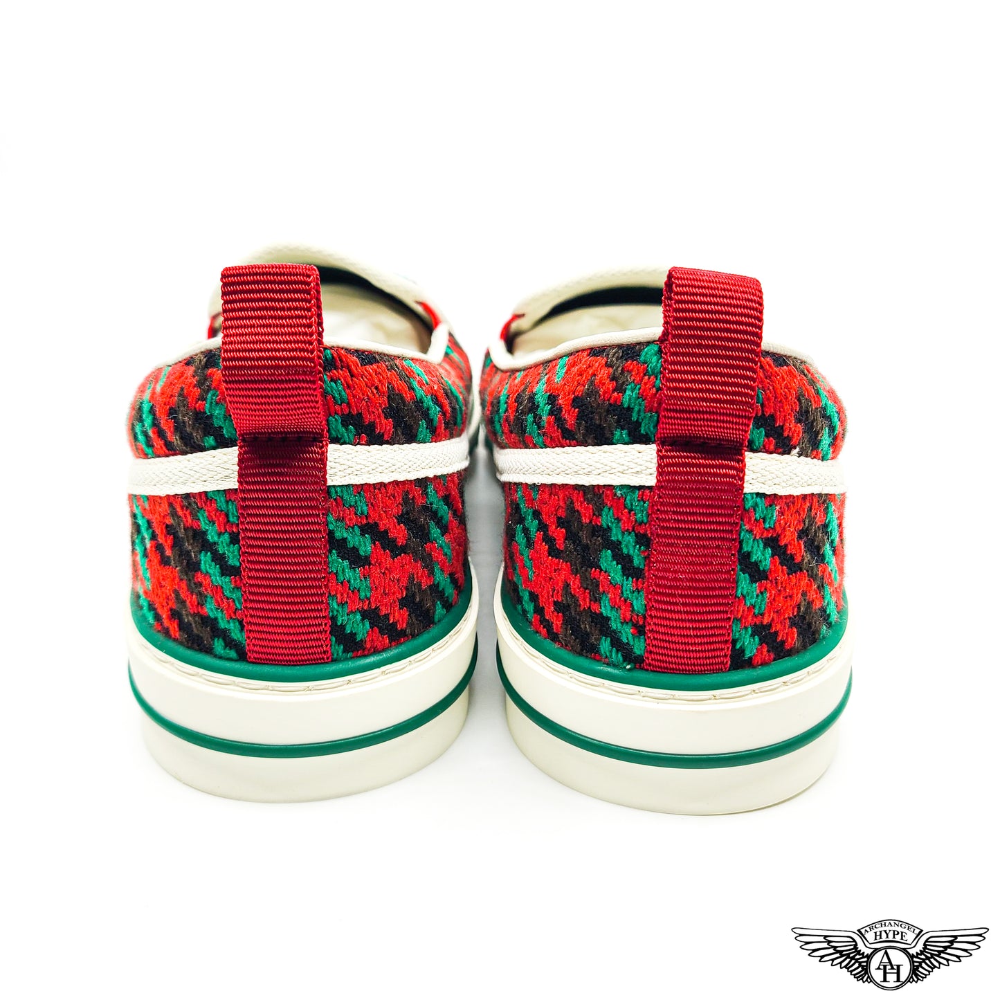 Gucci Tennis 1977 Slip-On Sneaker Houndstooth Motif
