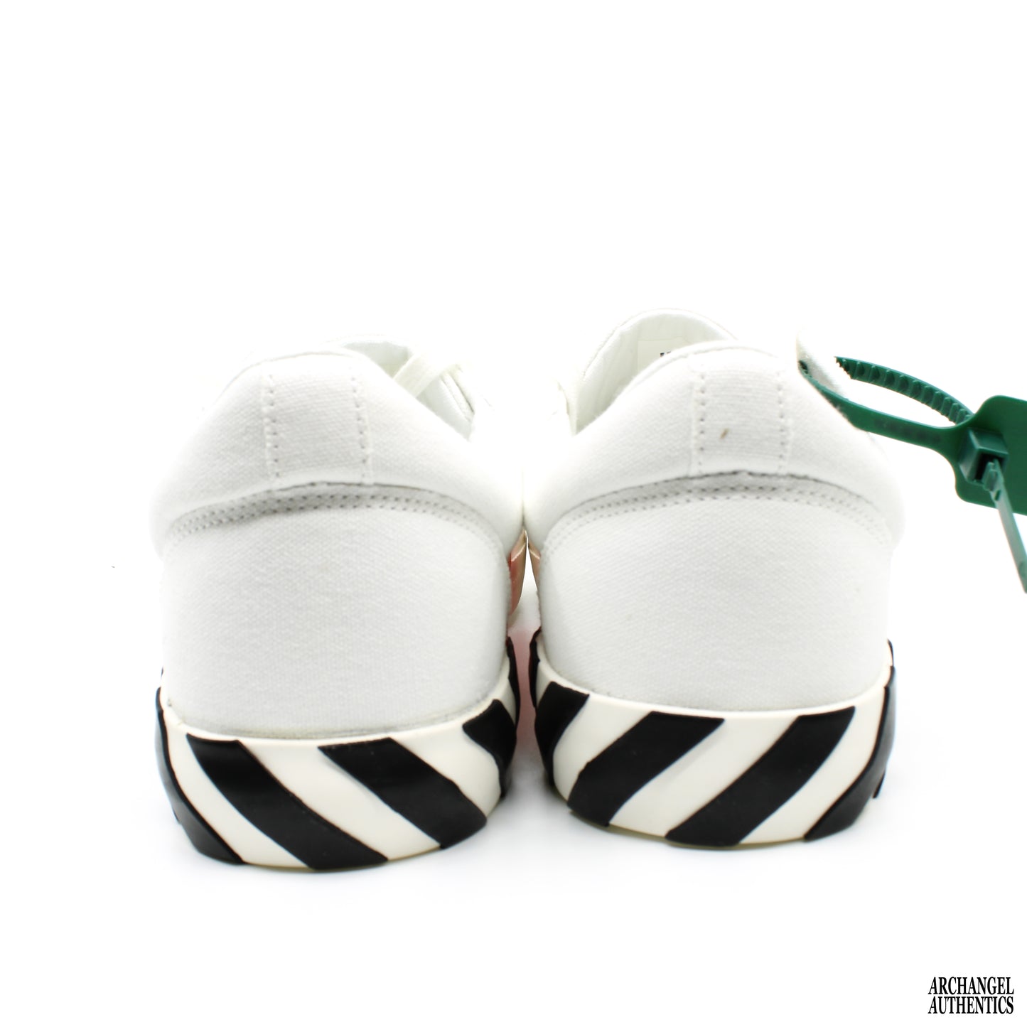 OFF-WHITE Vulc Low Canvas White Red Arrow Black