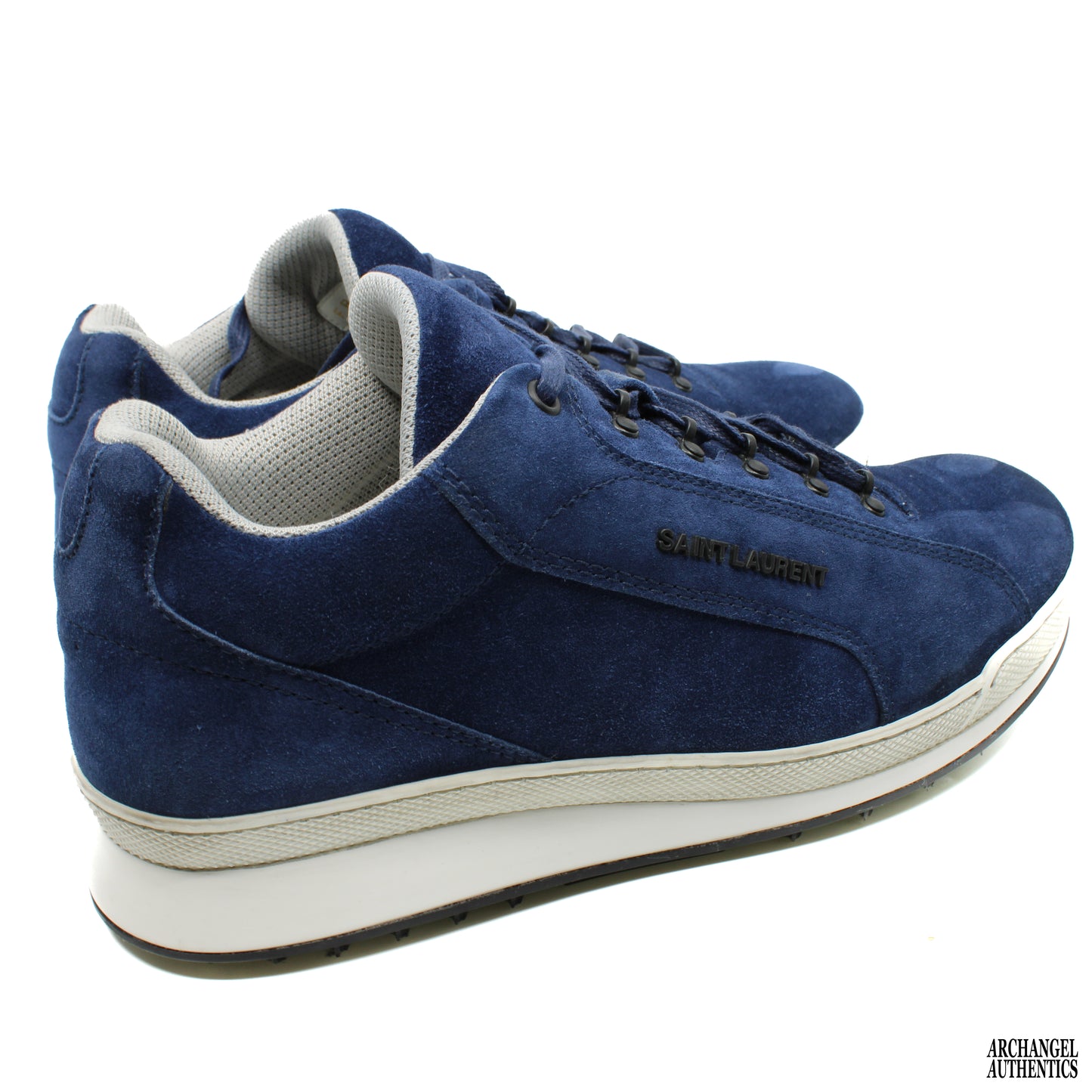 Saint Laurent Jump Low Sneaker Blue Suede