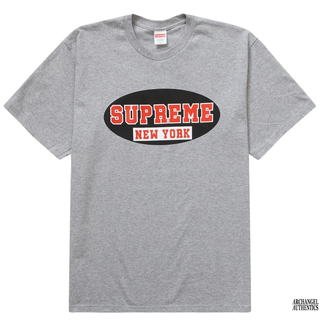 Camiseta Supreme New York SS23 Gris jaspeado