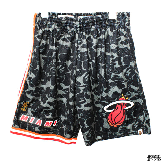 BAPE x Mitchell & Ness Miami Heat Shorts