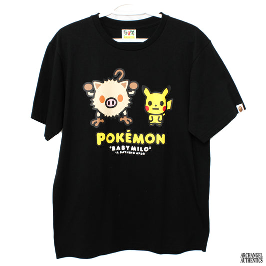 BAPE x Pokemon Mankey Camiseta #2 Negro