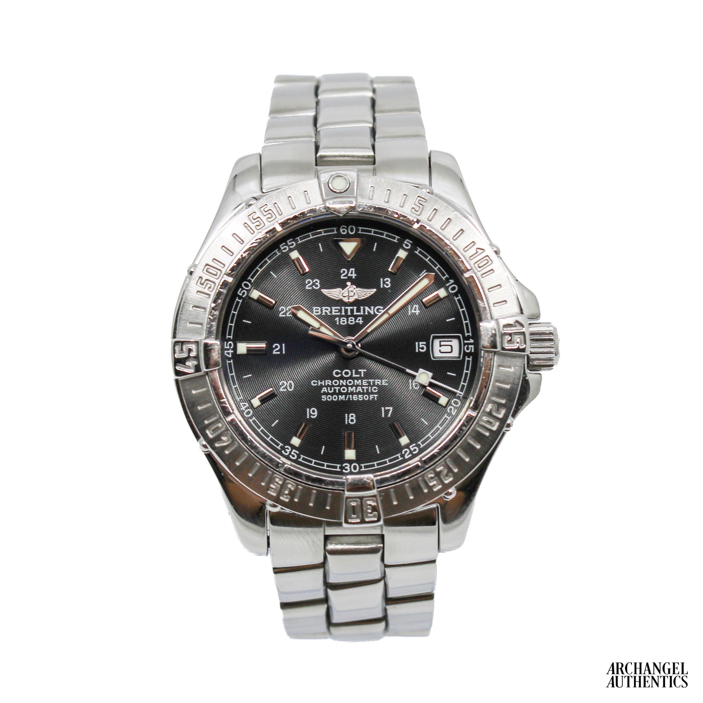 Breitling Colt Automatic 38mm Dark Grey Sunburst Dial | Ref. A17350