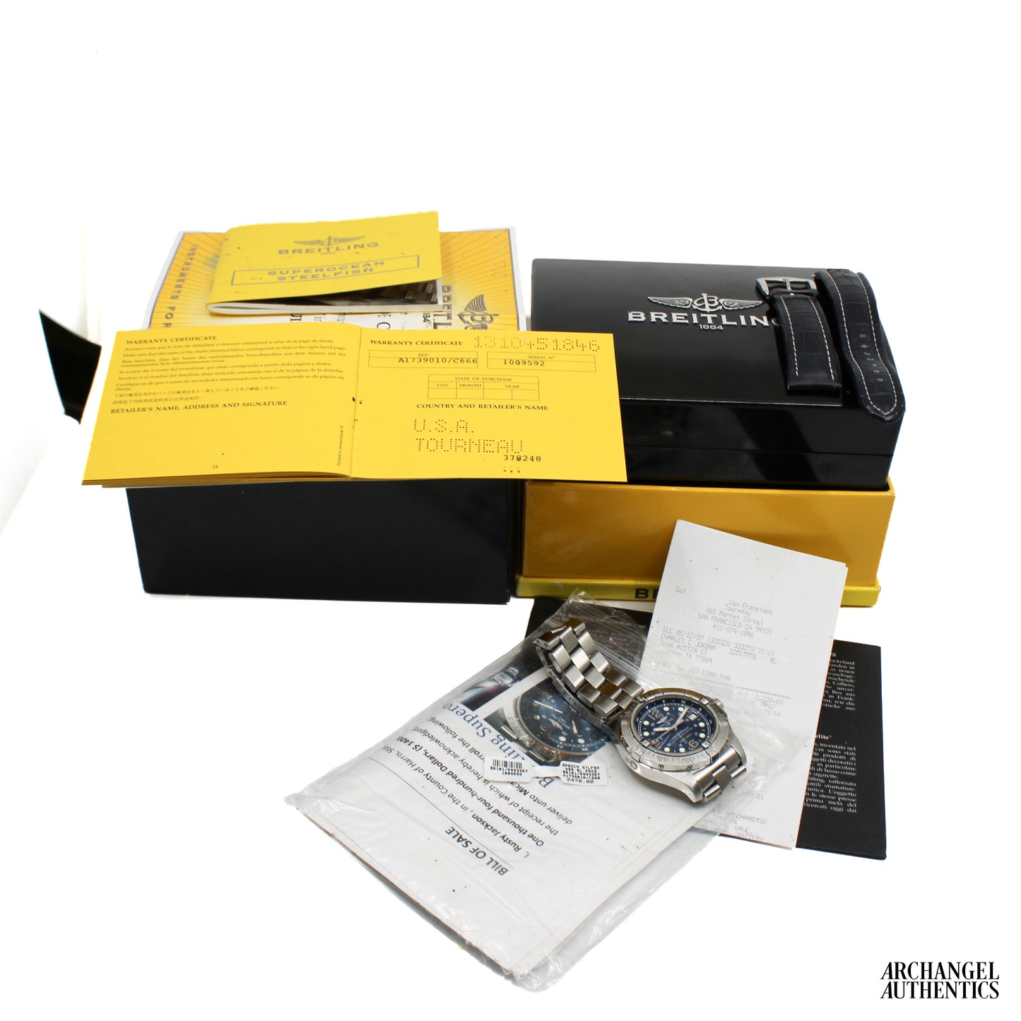 Breitling SuperOcean 'Steelfish' Blue 44mm | B&P 2007 | Ref. A17390