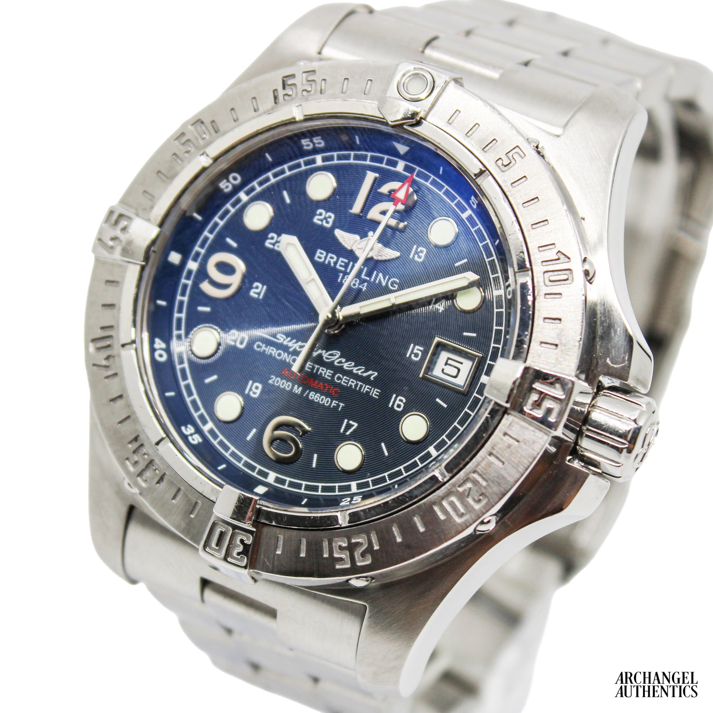Breitling SuperOcean 'Steelfish' Blue 44mm | B&P 2007 | Ref. A17390