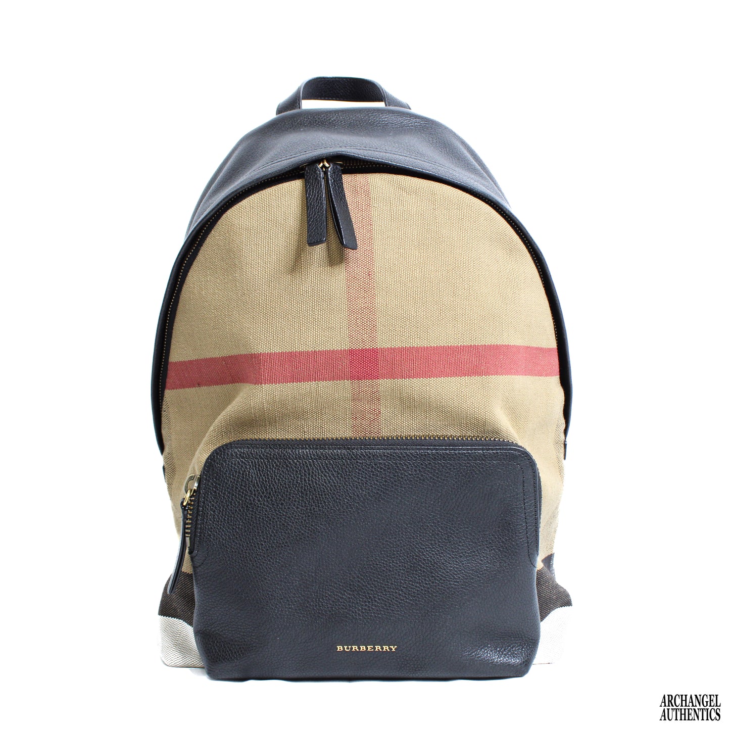 Burberry House Check Abbeydale Backpack Canvas & Leather