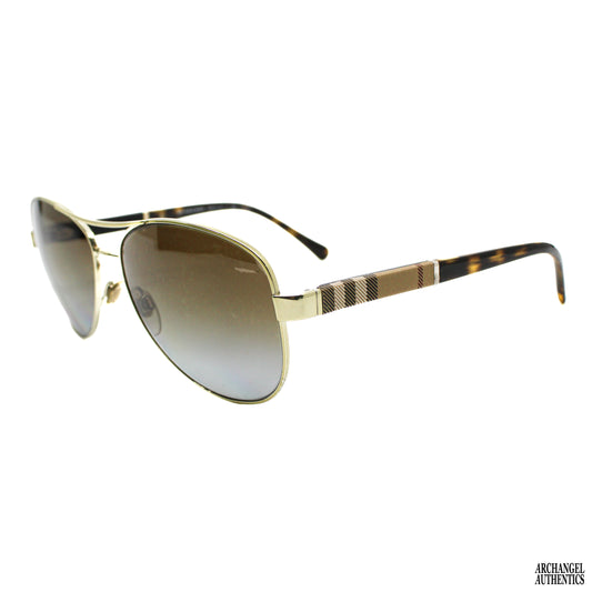 Burberry Pilot Aviator Polar Brown Sunglasses B 3080