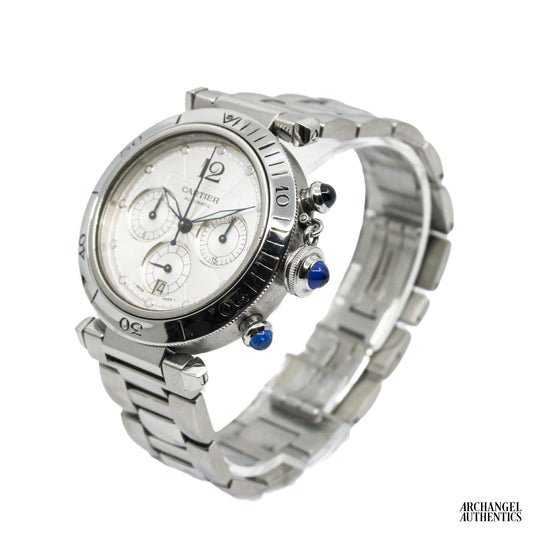 Cartier Pasha Chronograph Automatic 38mm | Model 2113 | Ref. W31030H3