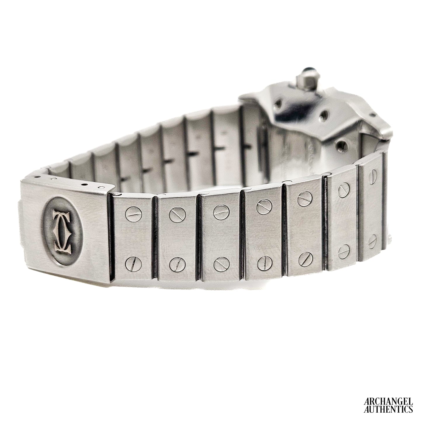 Cartier Santos Carree Stainless Steel | Ref. 2960 | Automatic | 29x41mm | Custom Diamonds