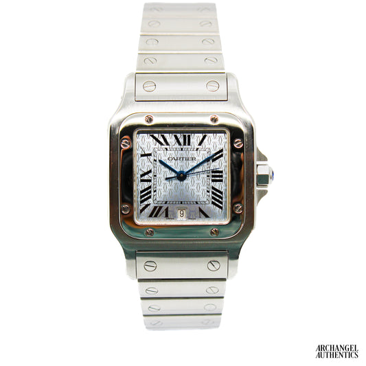 Cartier Santos Galbee Rare "Ice Blue Anniversary Dial" | 29x41mm | Quartz | Ref. 1564