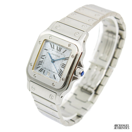 Cartier Santos Galbee Rare "Ice Blue Anniversary Dial" | 29x41mm | Quartz | Ref. 1564