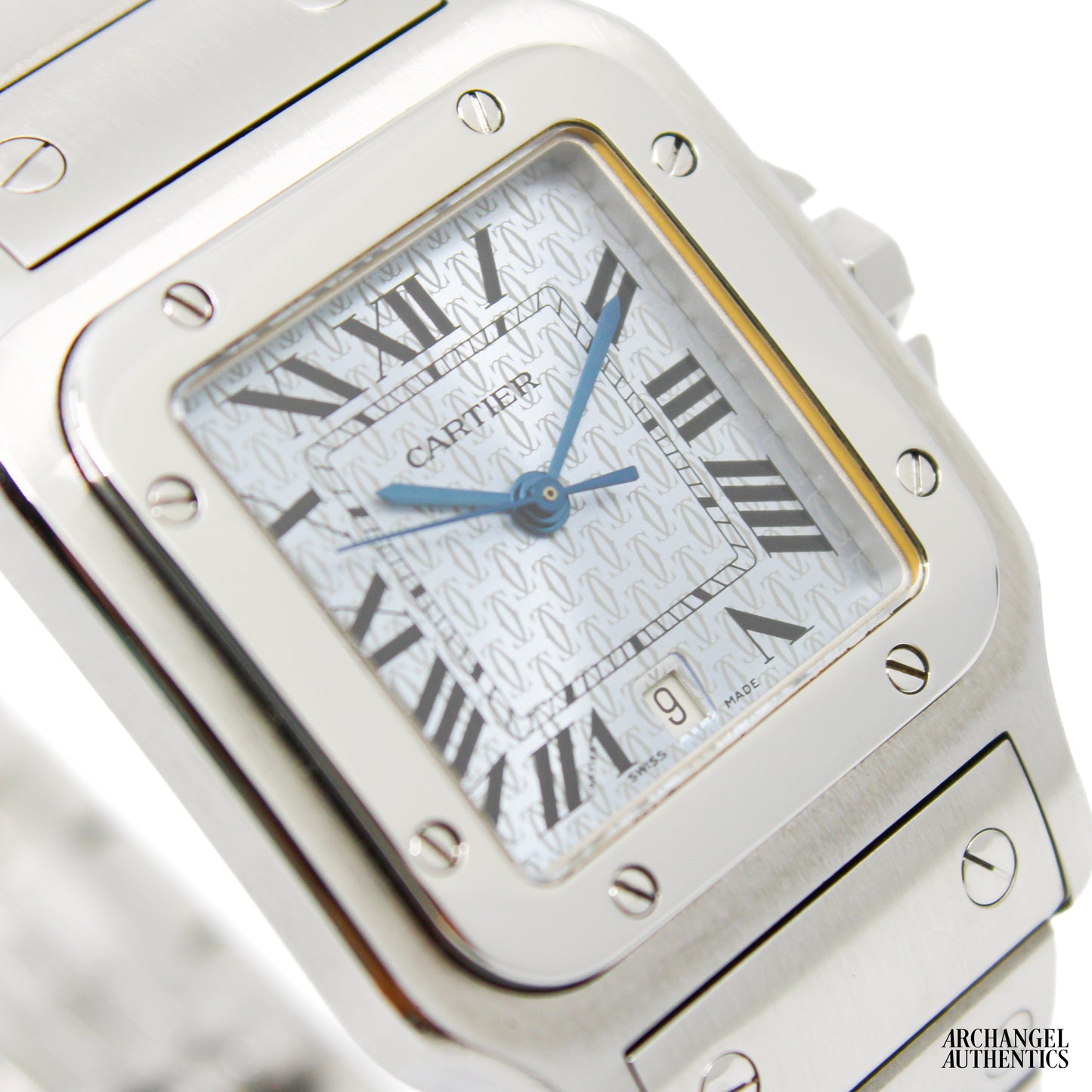 Cartier Santos Galbee Rare "Ice Blue Anniversary Dial" | 29x41mm | Quartz | Ref. 1564