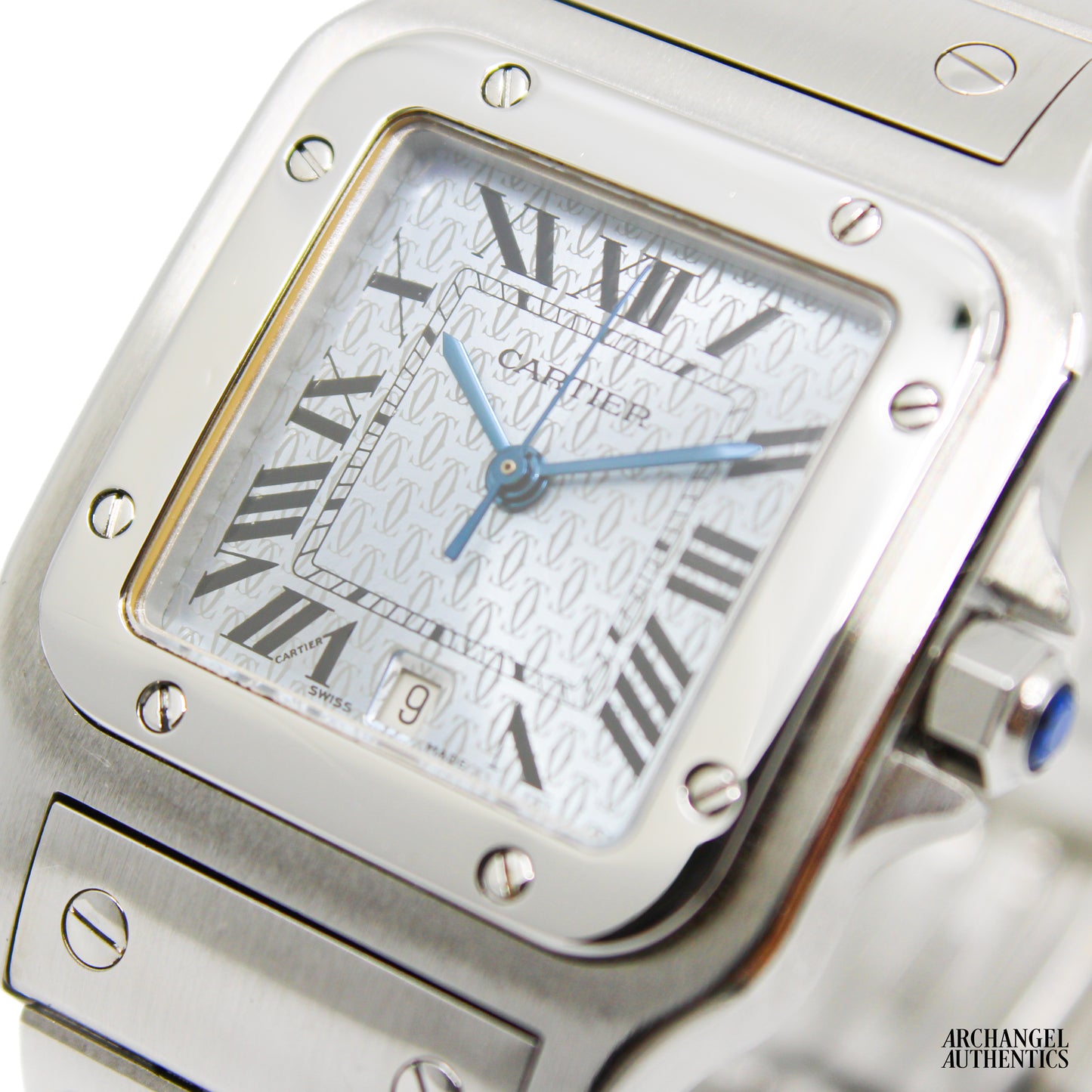 Cartier Santos Galbee Rare "Ice Blue Anniversary Dial" | 29x41mm | Quartz | Ref. 1564
