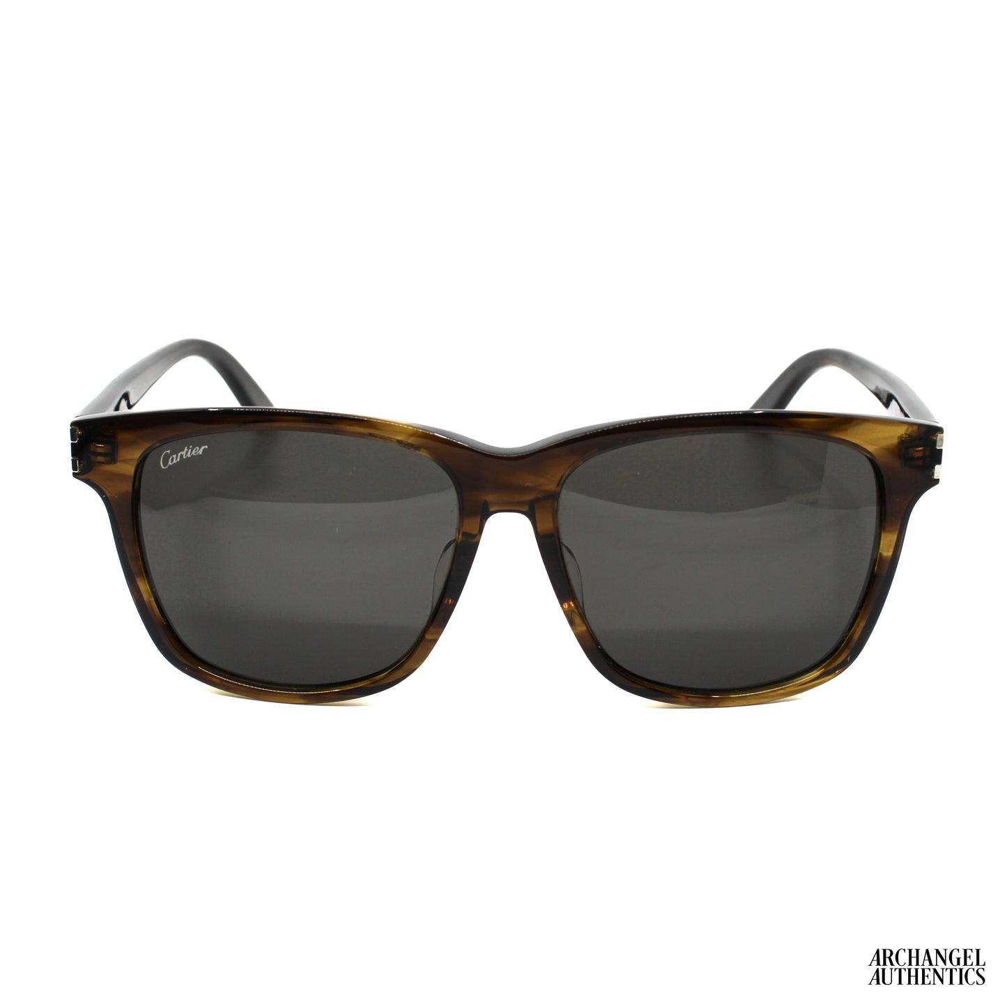 Cartier Square Sunglasses Havana/Havana/Grey (CT0131SA-30003117-004)