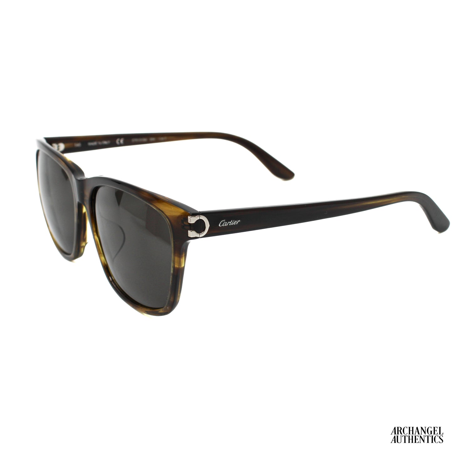 Cartier Square Sunglasses Havana/Havana/Grey (CT0131SA-30003117-004)