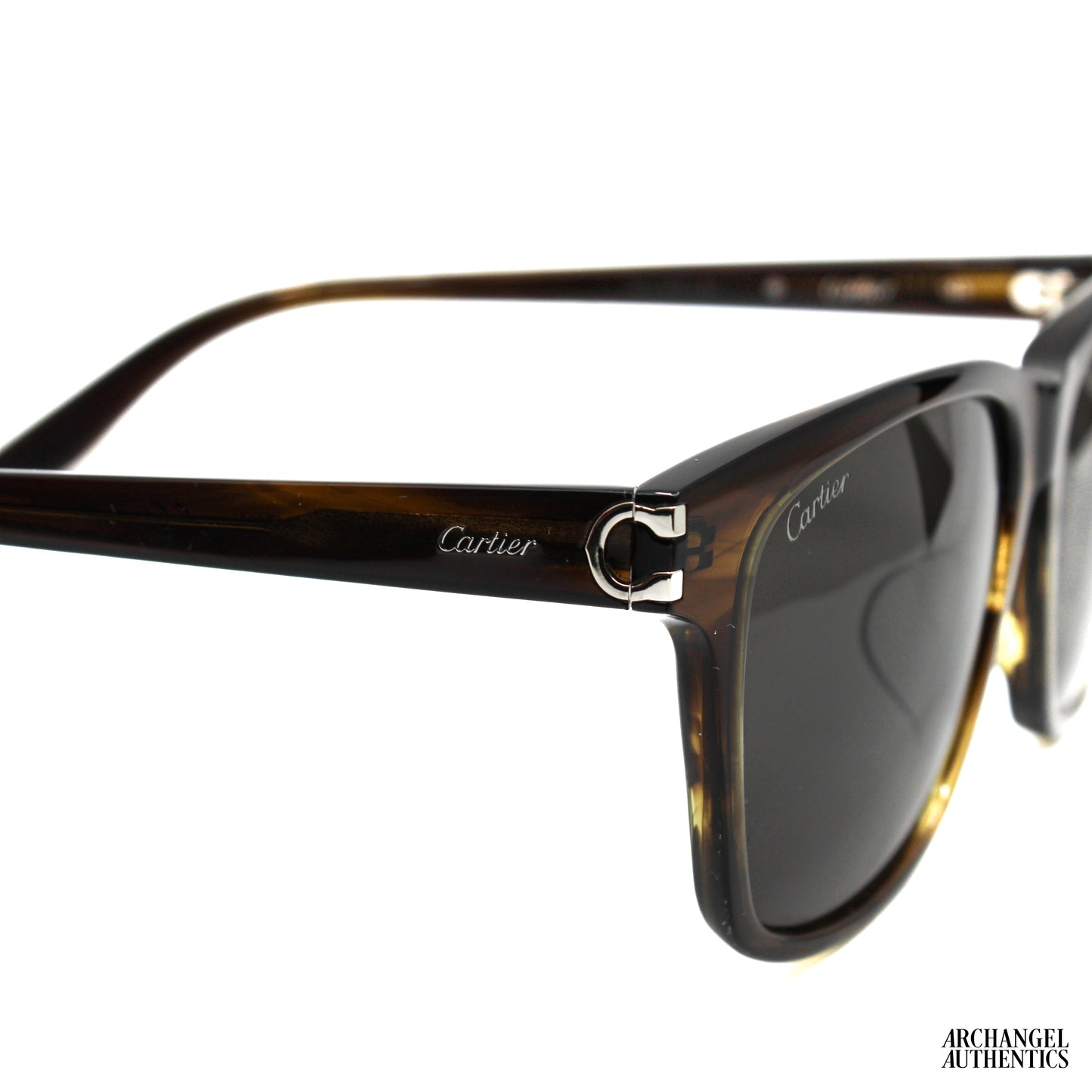 Cartier Square Sunglasses Havana/Havana/Grey (CT0131SA-30003117-004)