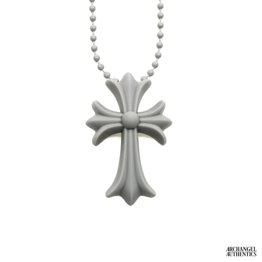 Chrome Hearts CH Cross Silicone Necklace Grey