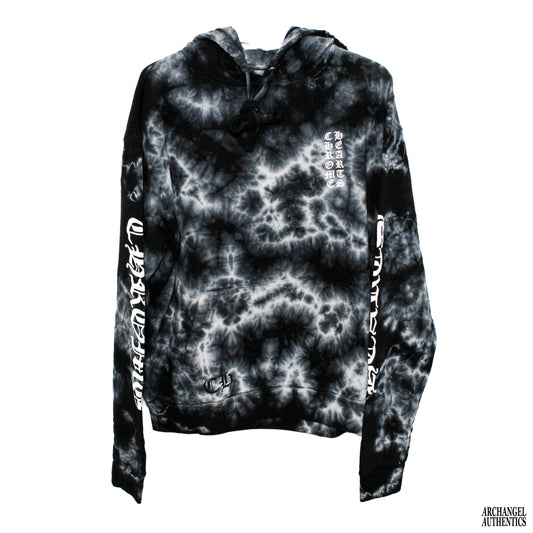 Chrome Hearts Horseshoe Hoodie Black Tie Dye