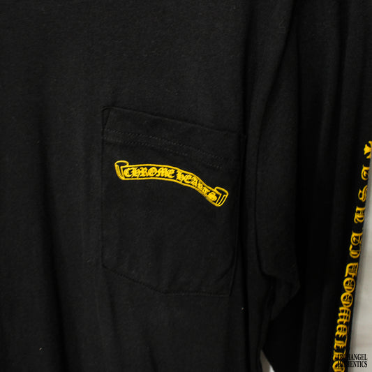 Chrome Hearts Plus Cross Shield Logo LS T-Shirt Black