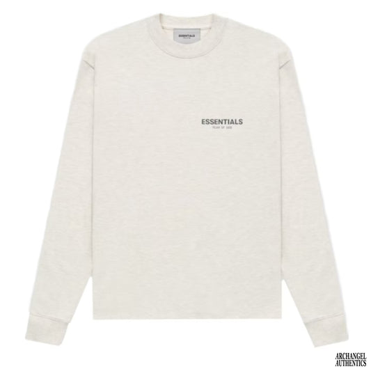 Fear of God Essentials L/S T-Shirt FW21 Light Heather Oatmeal