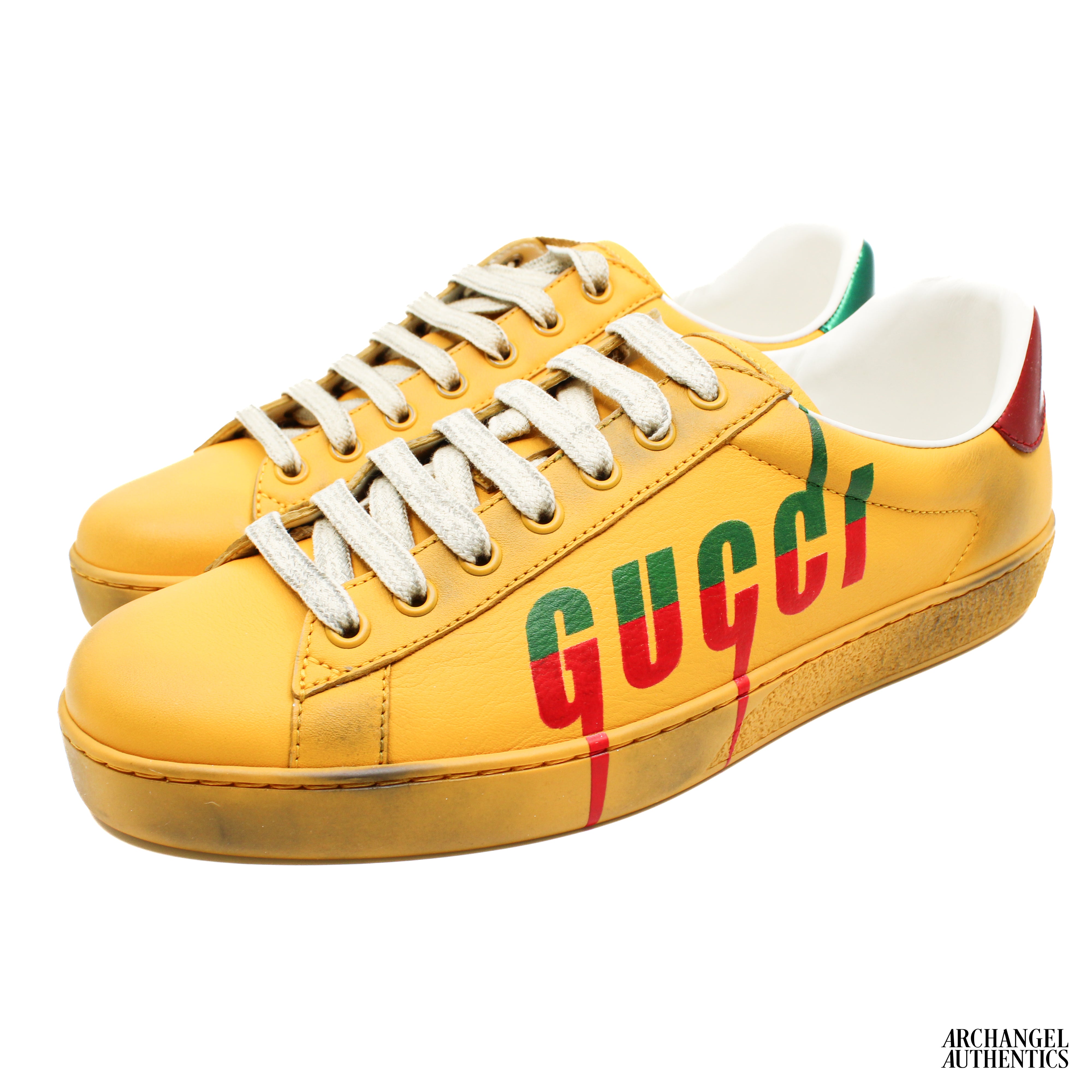 Gucci Ace Blade Yellow – archangelauthentics