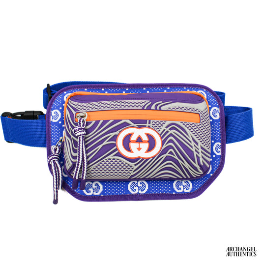 Gucci Belt Bag Jersey GG Sporty Line Purple | 752102 FAB7U 8489