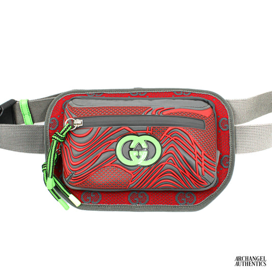 Gucci Belt Bag Jersey GG Sporty Line grey | 752102 FAB7U 8488