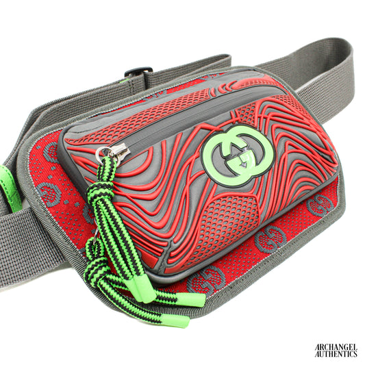 Gucci Belt Bag Jersey GG Sporty Line grey | 752102 FAB7U 8488