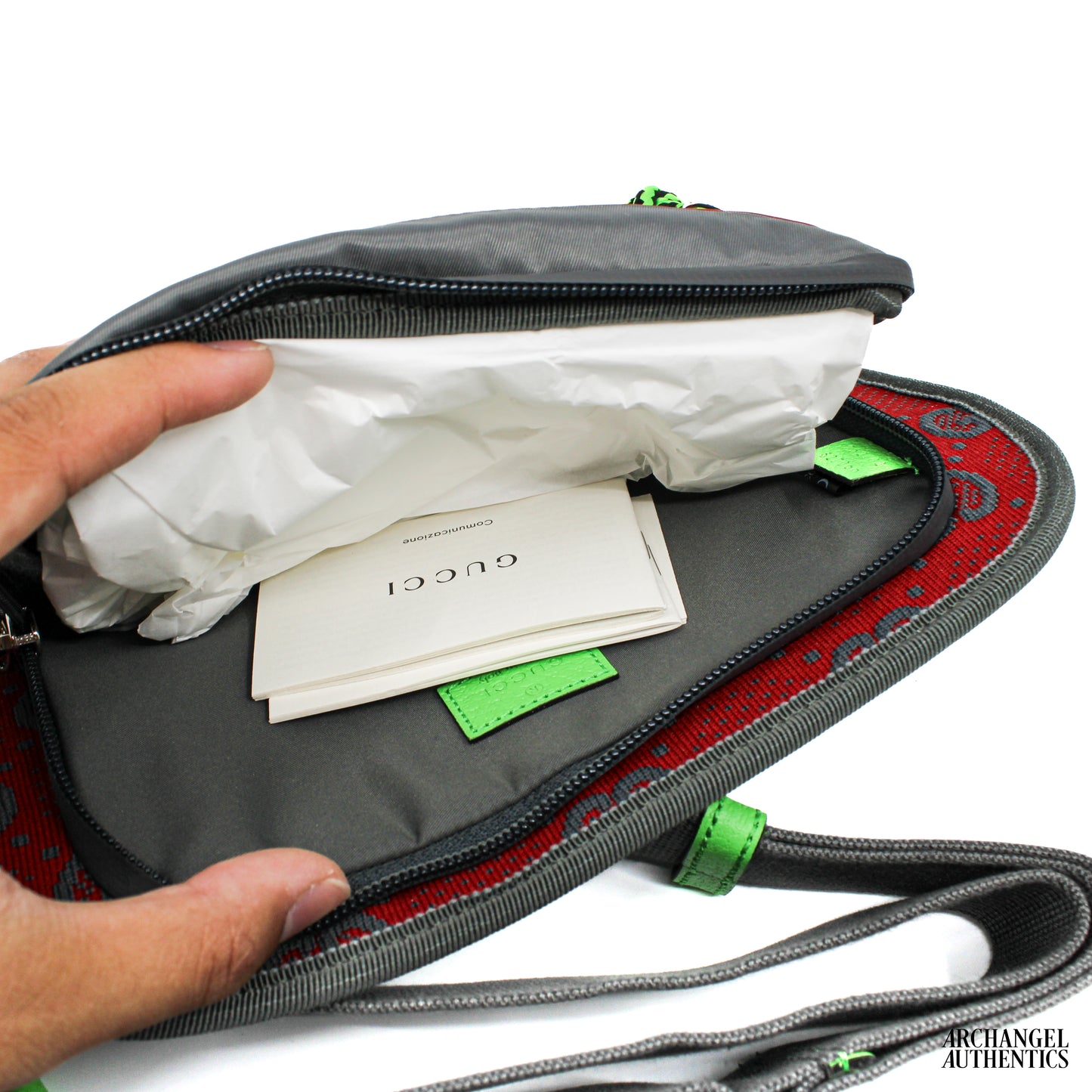 Gucci Belt Bag Jersey GG Sporty Line grey | 752102 FAB7U 8488