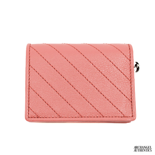 Gucci Blondie Card Case Wallet Round Interlocking G Pink | 760317 AACP7 6701