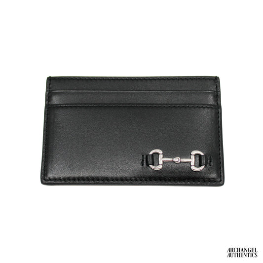 Gucci Card Case with Horsebit Black | 846952 AAFP1 1000