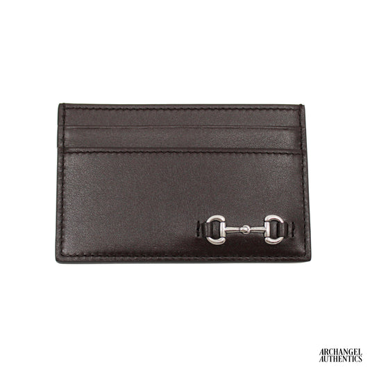 Gucci Card Case with Horsebit Dark Brown | 846952 AAFP1 2140