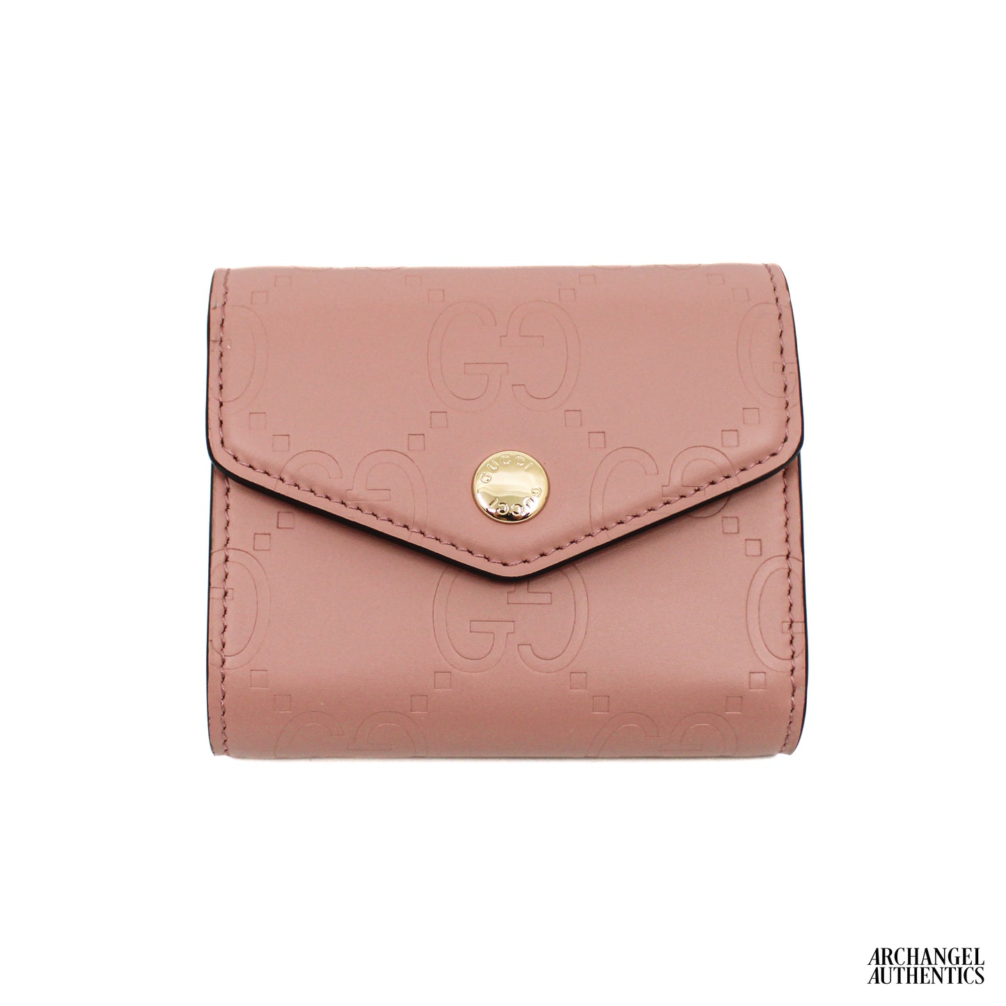 Gucci Continental Medium Tri-Fold Wallet Rose | 772793 AAC1Q 5820
