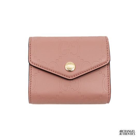 Gucci Continental Medium Tri-Fold Wallet Rose | 772793 AAC1Q 5820