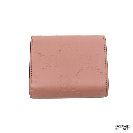 Gucci Continental Medium Tri-Fold Wallet Rose | 772793 AAC1Q 5820