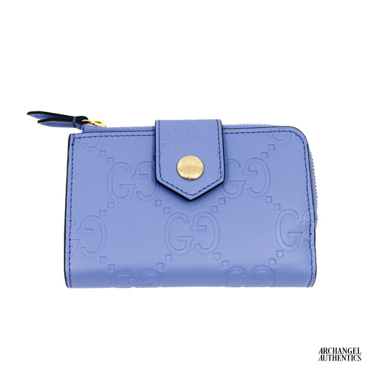Gucci GG Medium Wallet Lilac Blue GG | 790131 AAC1Q 5242