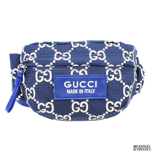 Gucci GG Ripstop Nylon Belt Bag Blue | 767934 FACUD 8449