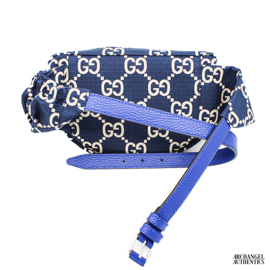 Gucci GG Ripstop Nylon Belt Bag Blue | 767934 FACUD 8449