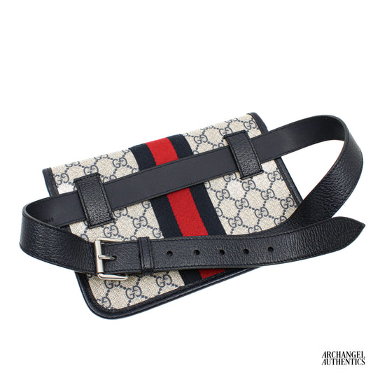 Gucci GG Supreme Belt Bag Grey | 674081 96IWN 4076