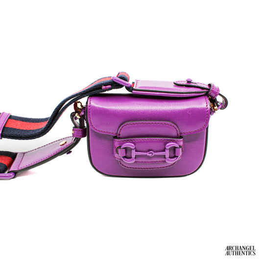 Gucci Horsebit Mini Bag Purple | 726863 AABGW 5549