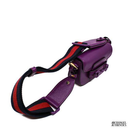 Gucci Horsebit Mini Bag Purple | 726863 AABGW 5549