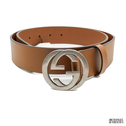 Gucci Interlocking G Brown Leather Belt | 546389 BGH0N 2535