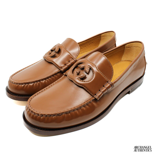 Gucci Interlocking G Casual Low-Top Shoes Brown