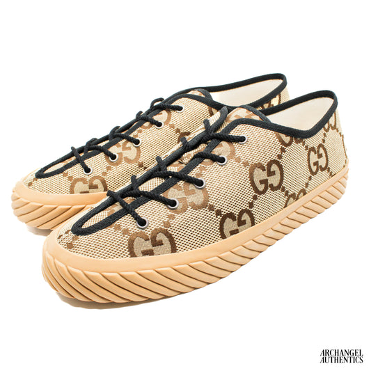 Gucci Maxi GG Low Top Beige Ebony